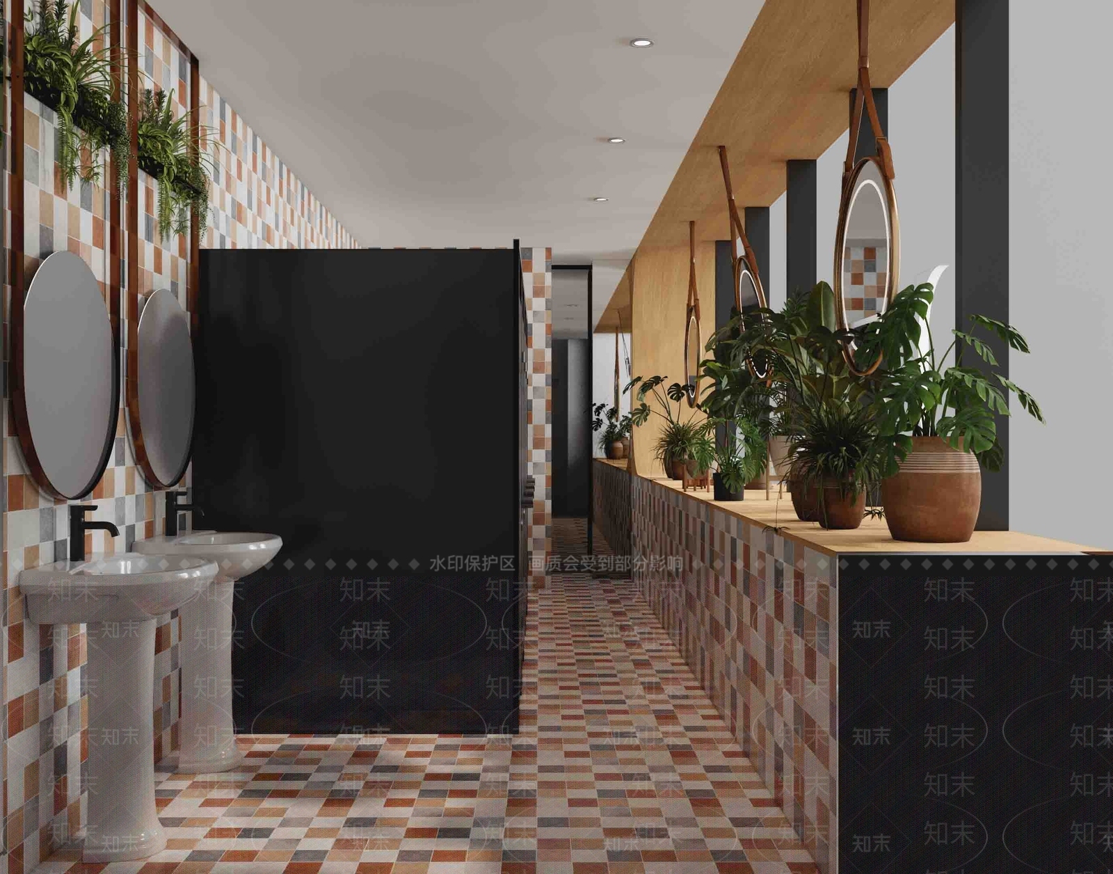 现代女卫生间SU模型下载【ID:1149880520】