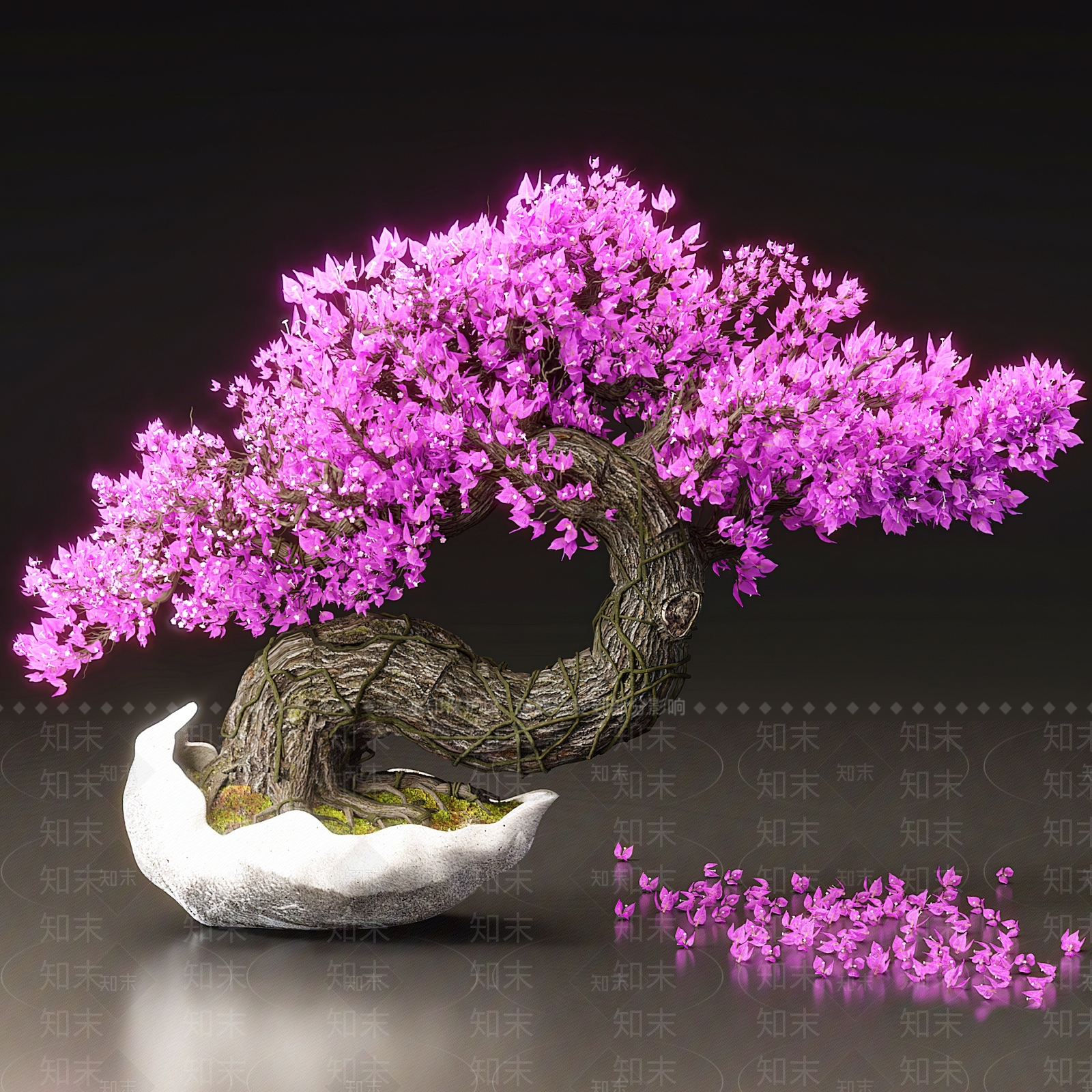 新中式盆景3D模型下载【ID:1149881723】