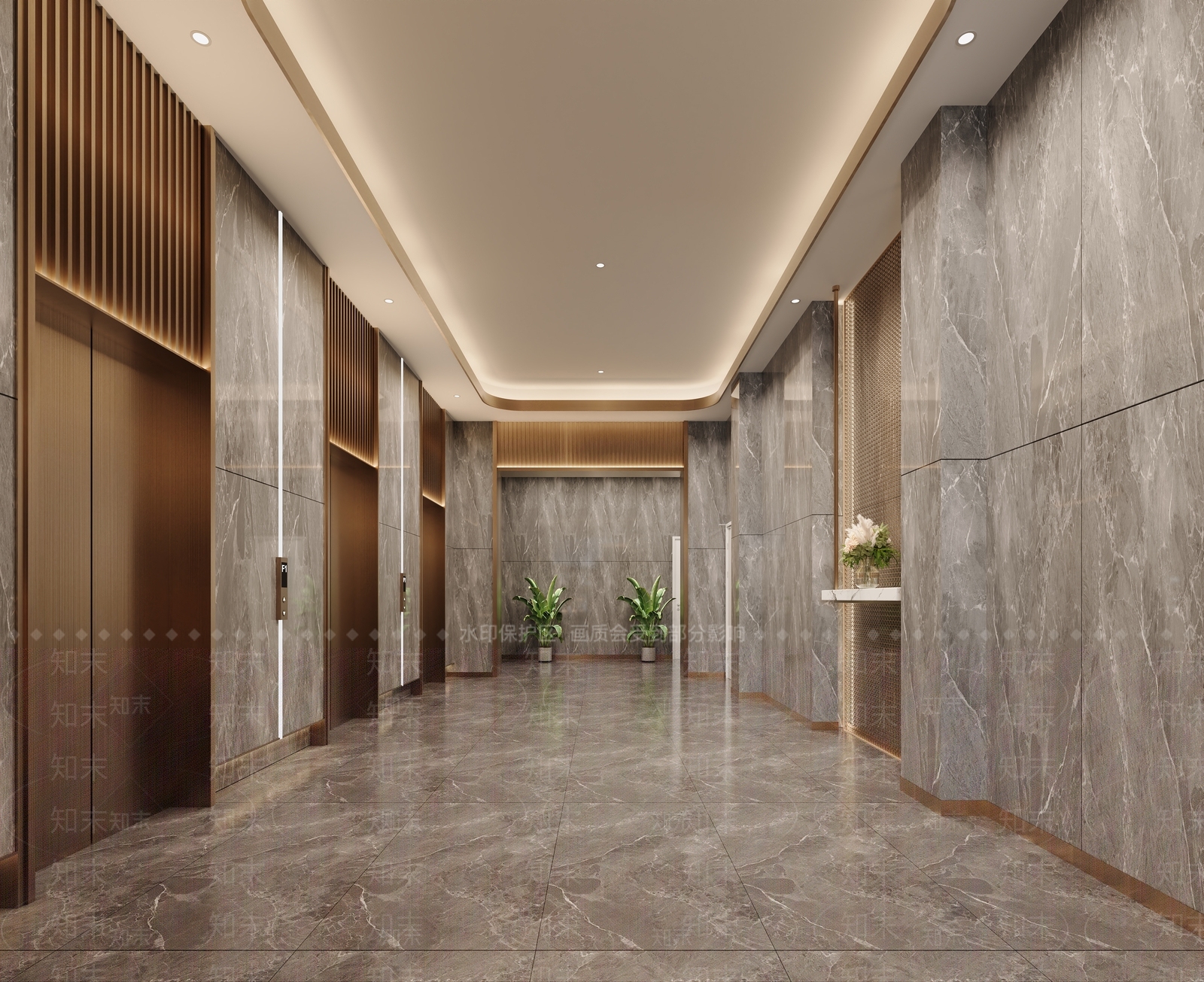 现代酒店大堂3D模型下载【ID:1149881969】_知末3d模型网