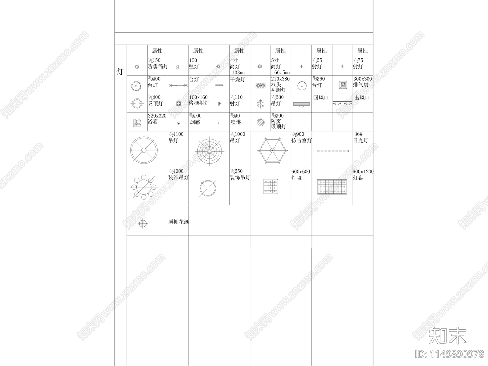 工装家装综合图库cad施工图下载【ID:1149890978】