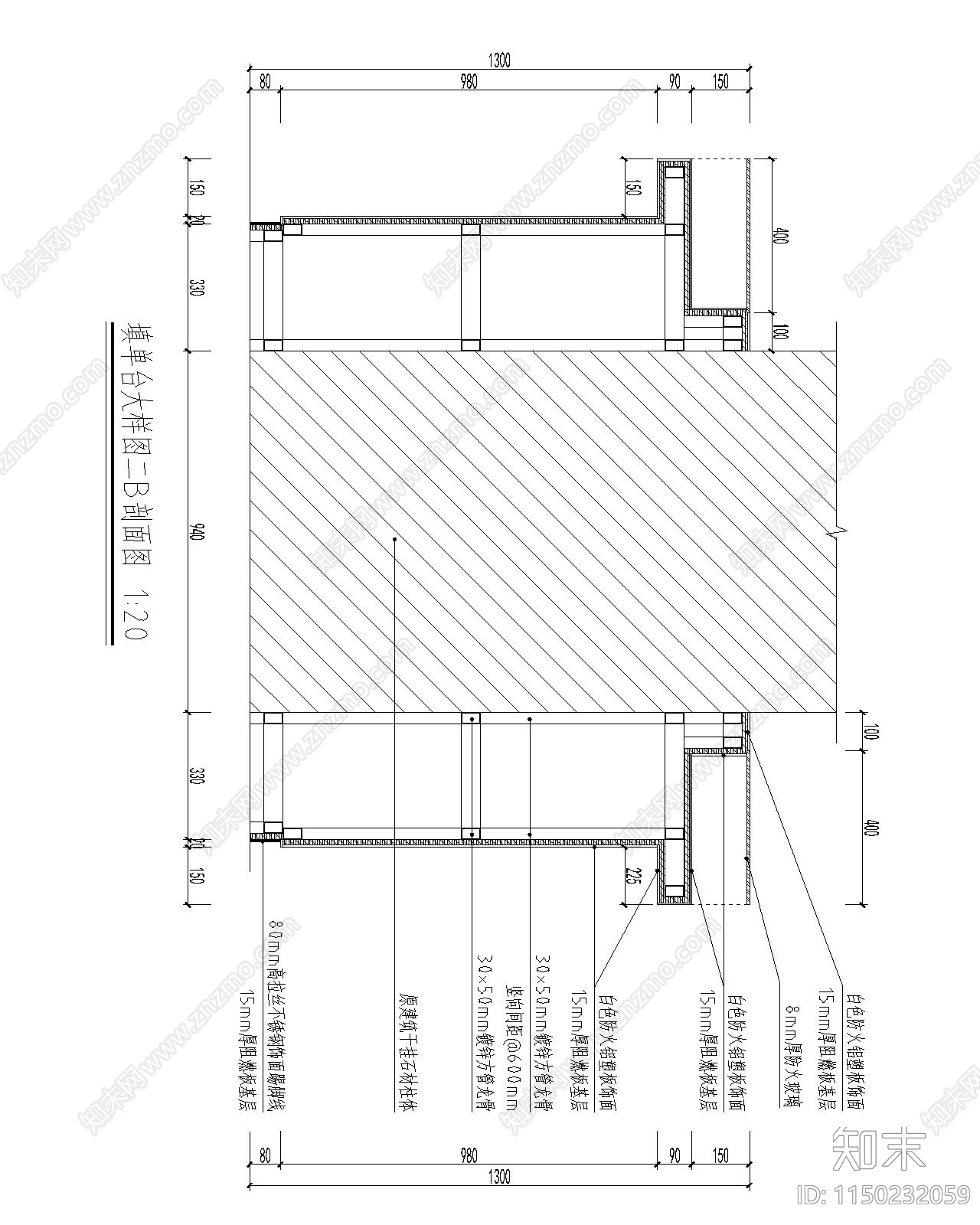 现代大厅家居设计通用节点图cad施工图下载【ID:1150232059】