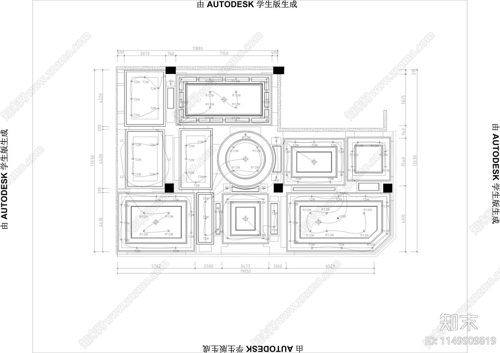 家具专卖店室内cad施工图下载【ID:1149909819】