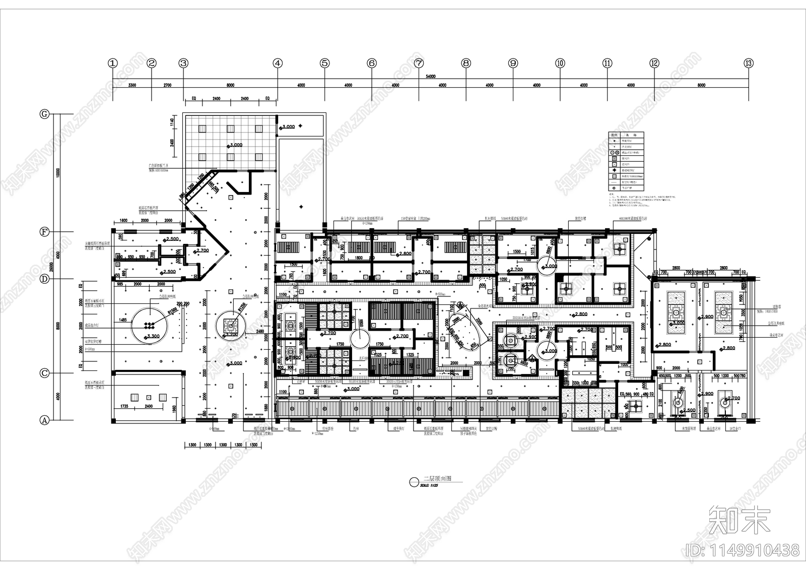 五星级会所茶吧室内cad施工图下载【ID:1149910438】