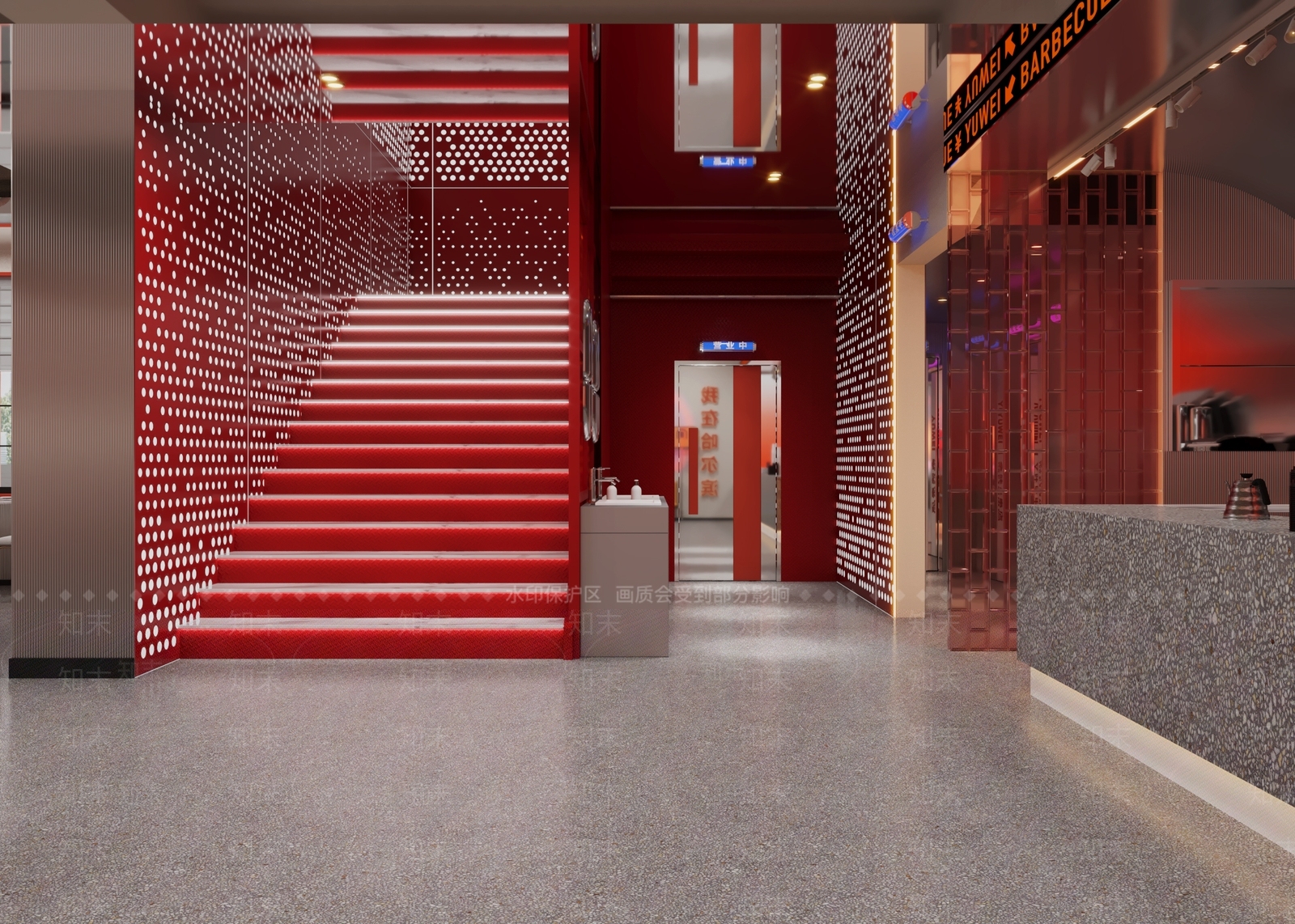 现代茶餐厅3D模型下载【ID:1149912341】