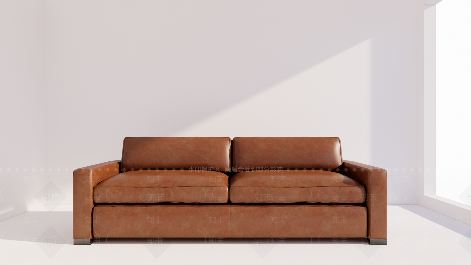 美式皮质沙发SU模型下载【ID:1149912551】
