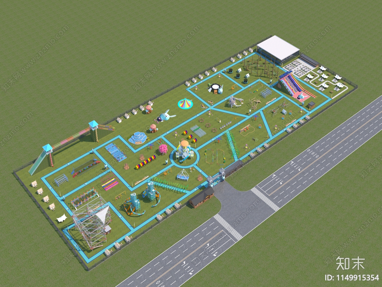 儿童器材3D模型下载【ID:1149915354】