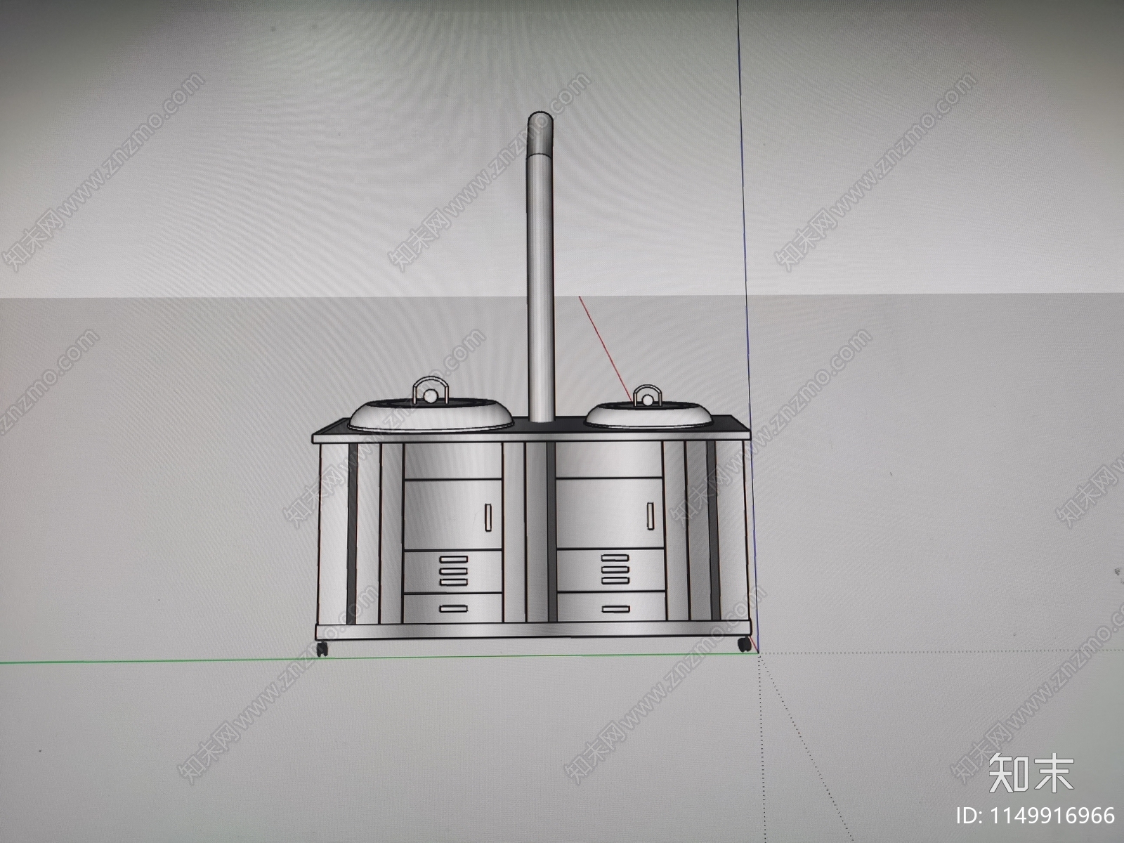 可移动灶台SU模型下载【ID:1149916966】