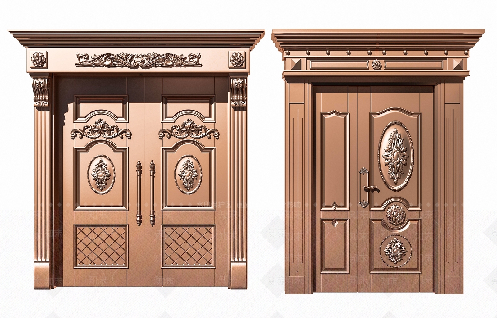 欧式别墅大门SU模型下载【ID:1149920340】