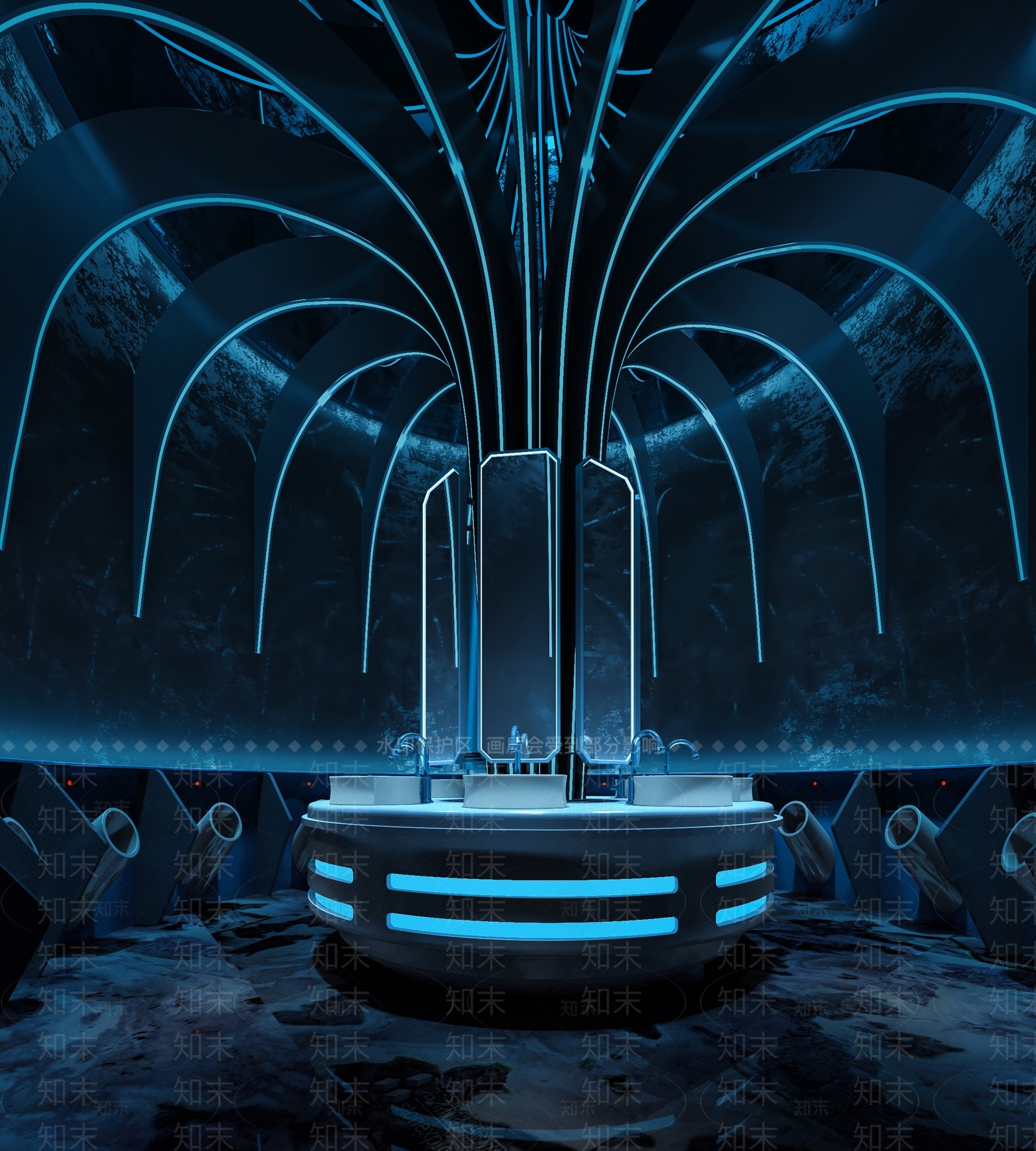 现代KTV卫生间3D模型下载【ID:1149920001】