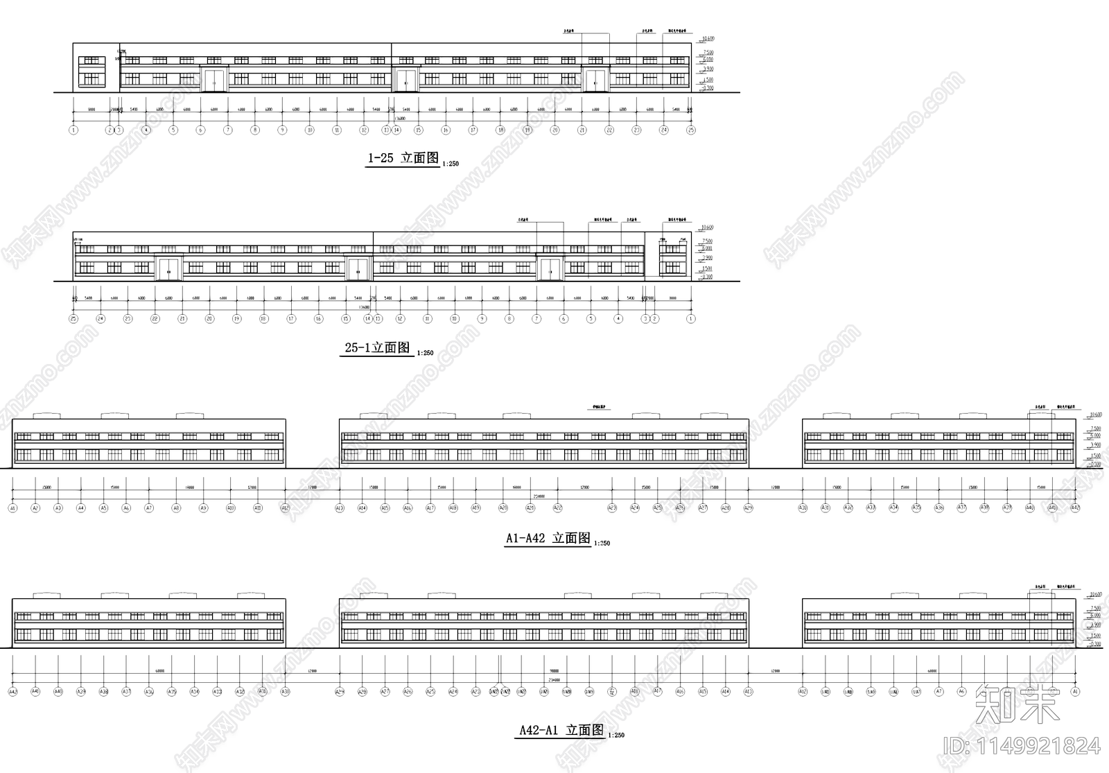 厂房工业车间建筑cad施工图下载【ID:1149921824】
