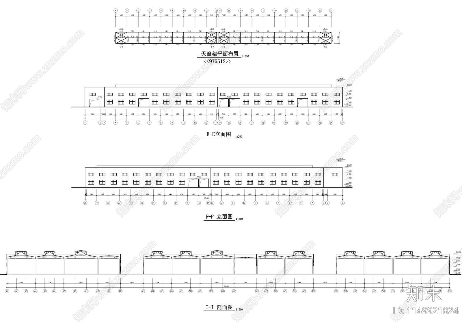 厂房工业车间建筑cad施工图下载【ID:1149921824】
