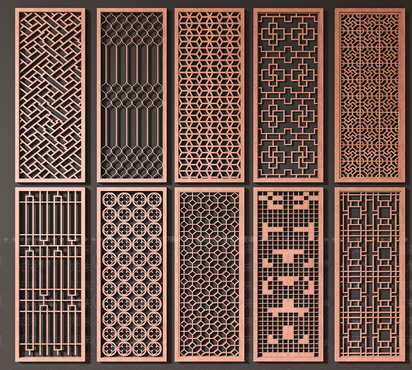 现代屏风隔断SU模型下载【ID:1149922368】