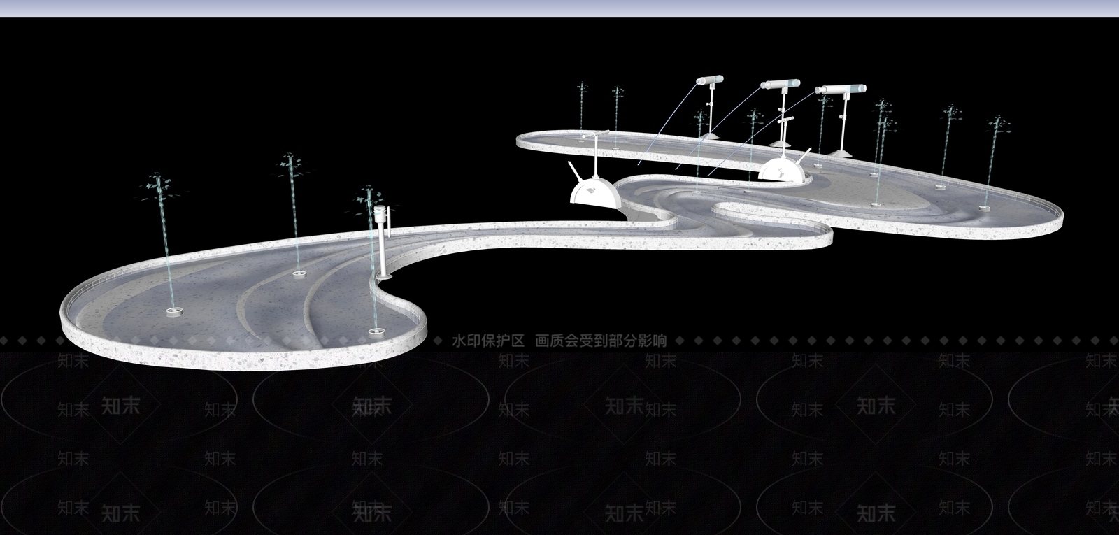 现代儿童戏水池SU模型下载【ID:1149924157】