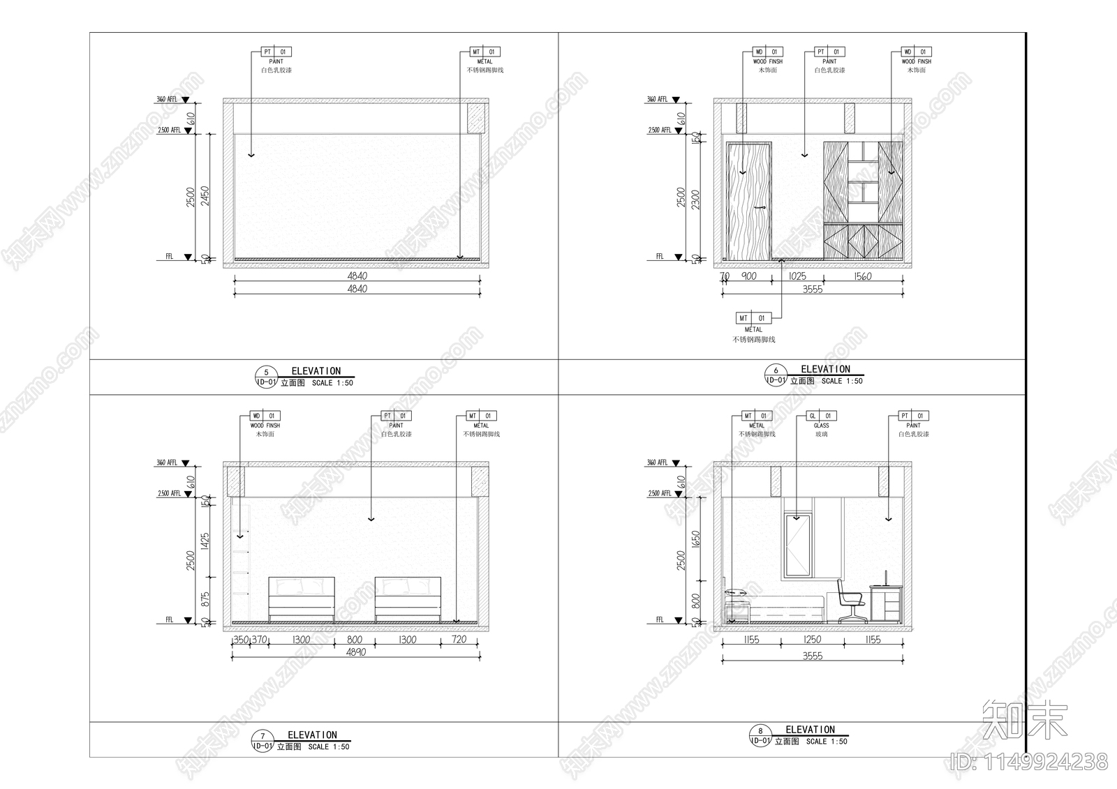 党群服务综合楼建筑cad施工图下载【ID:1149924238】