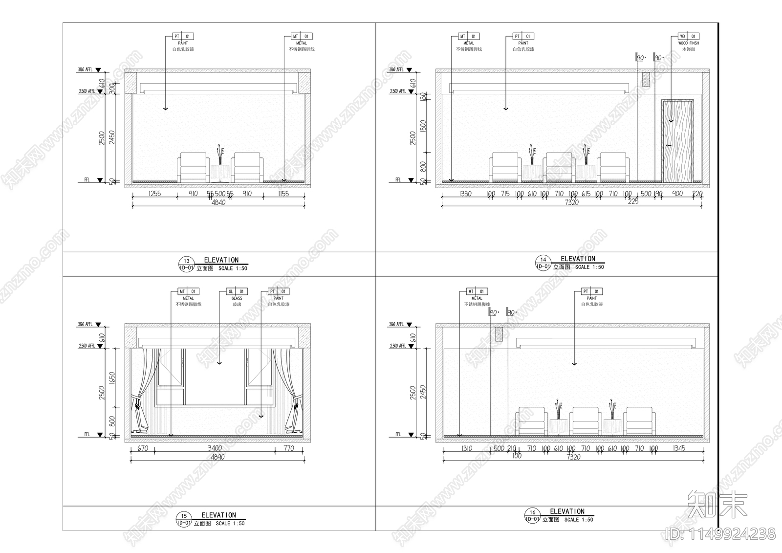 党群服务综合楼建筑cad施工图下载【ID:1149924238】