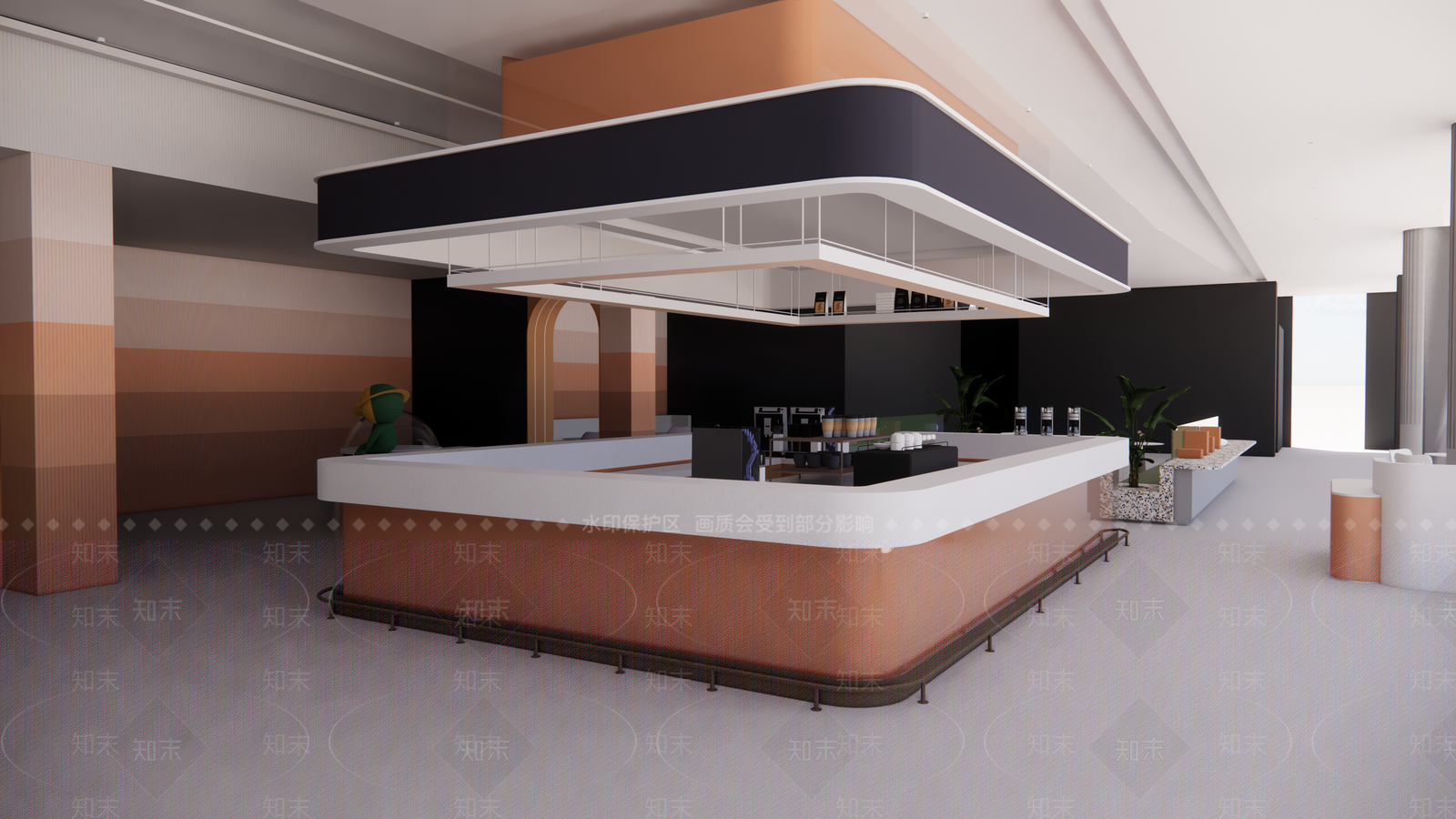 现代奶茶店SU模型下载【ID:1149924458】
