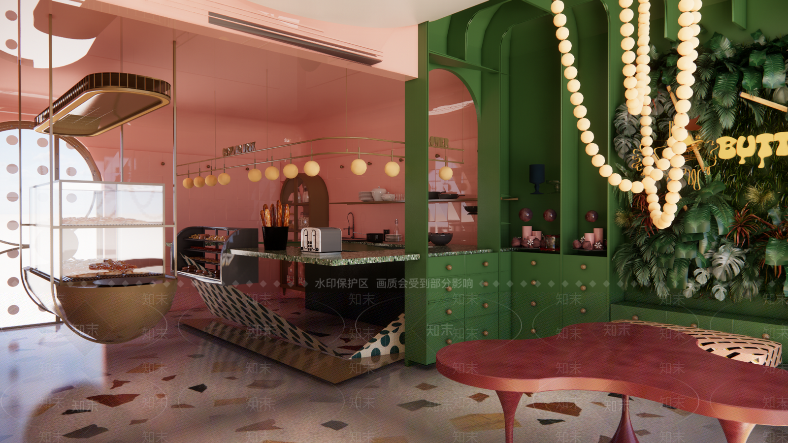 现代奶茶店SU模型下载【ID:1149925174】