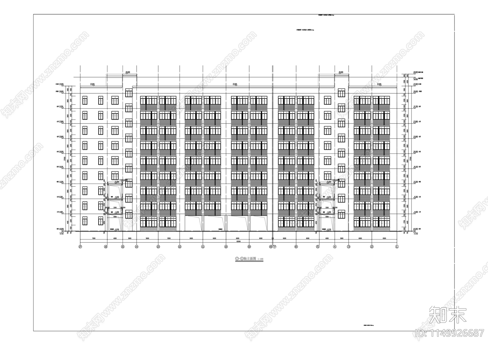 职业技术学校建筑cad施工图下载【ID:1149926687】