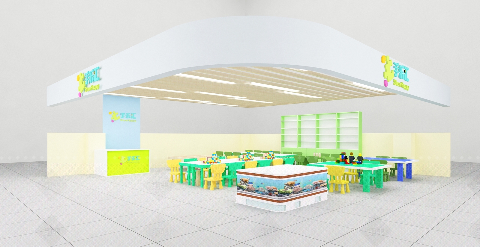 现代玩具儿童游乐手工店3D模型下载【ID:1149929588】