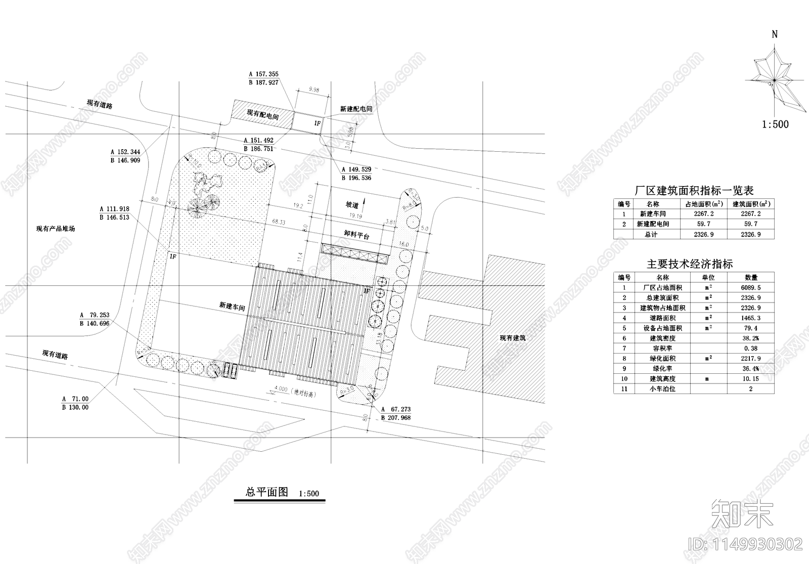 工业车间厂房配电间建筑cad施工图下载【ID:1149930302】