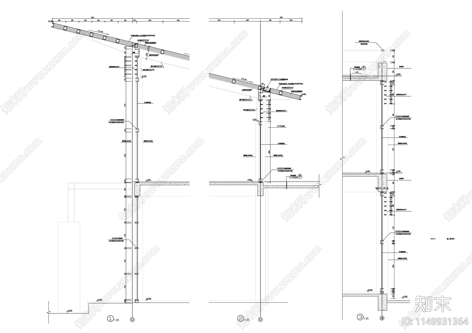 二层会所建筑施cad施工图下载【ID:1149931364】