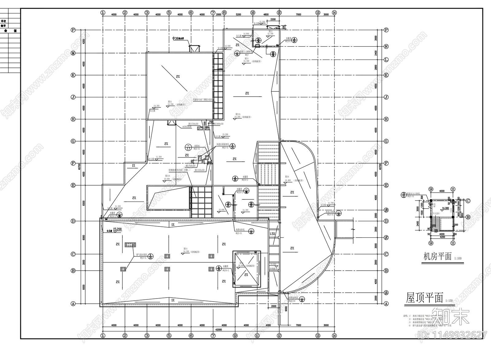 三层温泉会所建筑cad施工图下载【ID:1149932627】