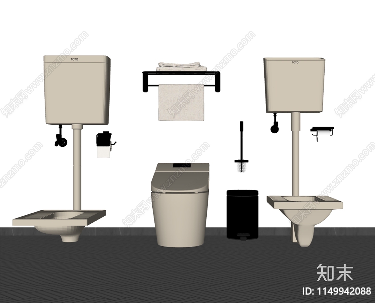 马桶SU模型下载【ID:1149942088】