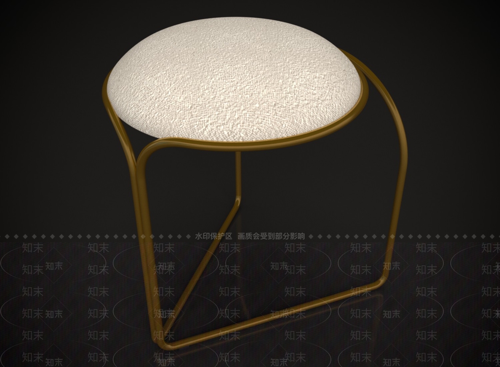 现代小凳子3D模型下载【ID:1149942775】