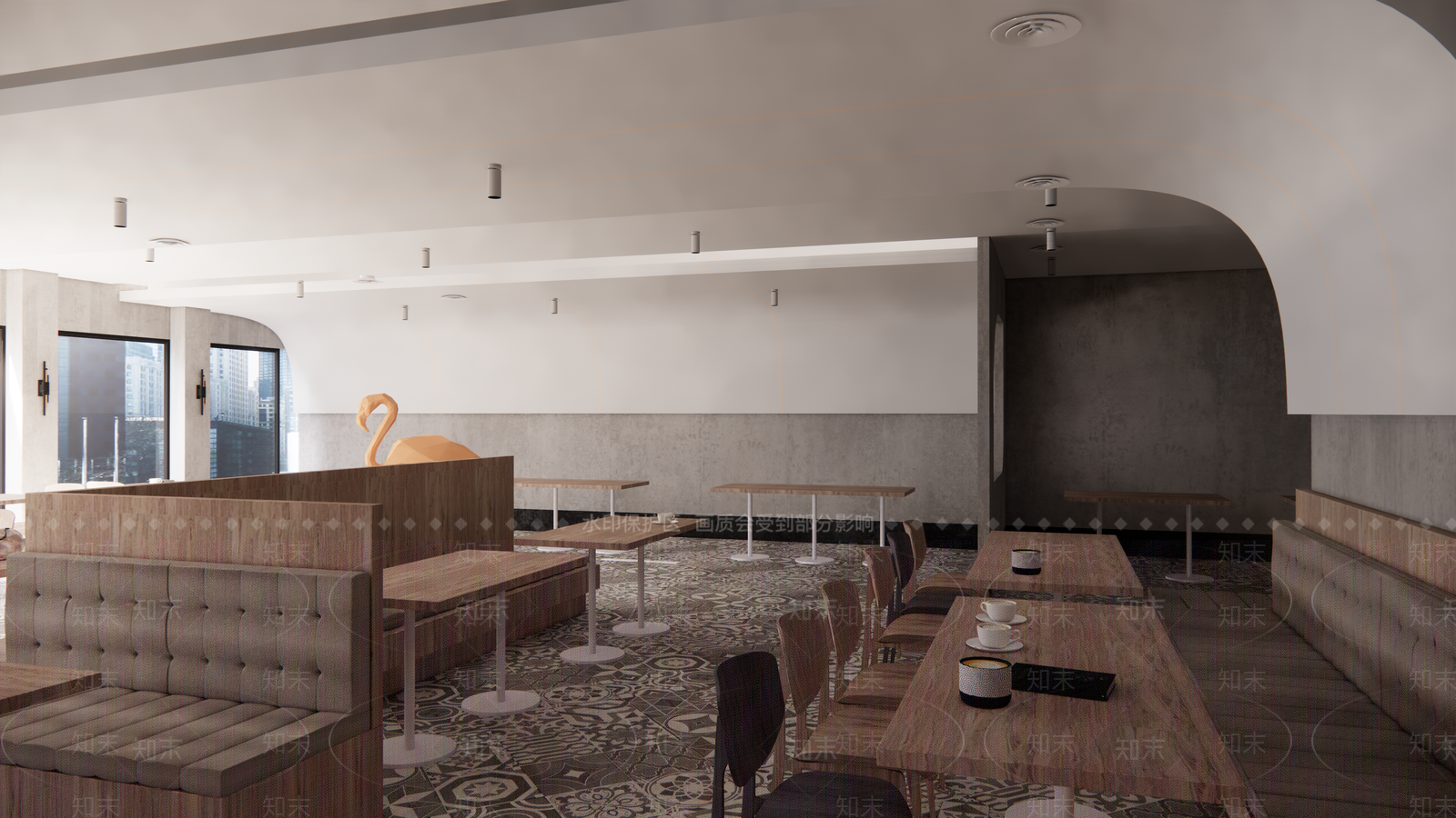 现代奶茶店SU模型下载【ID:1149945066】