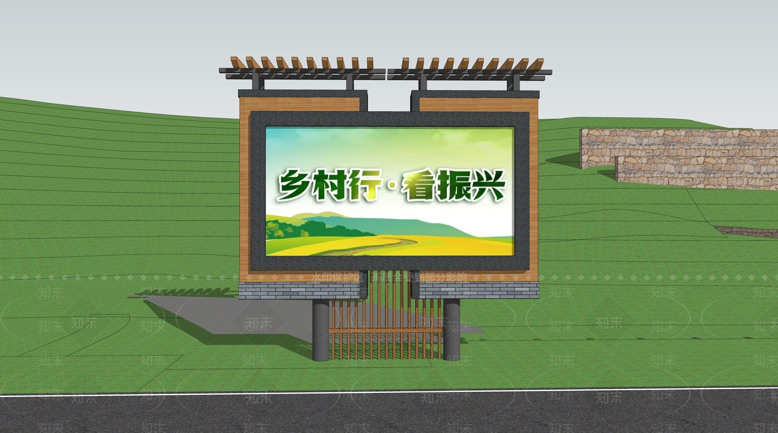 室外led显示屏SU模型下载【ID:1149959960】