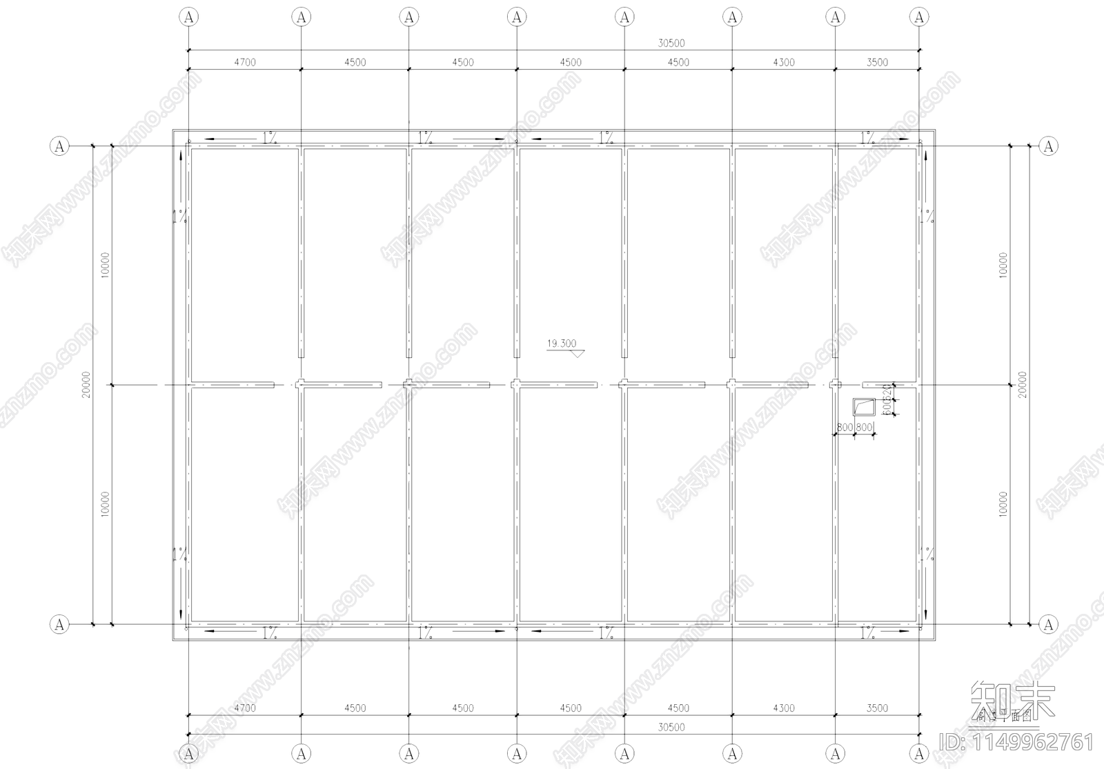 工业车间厂房办公楼建筑cad施工图下载【ID:1149962761】