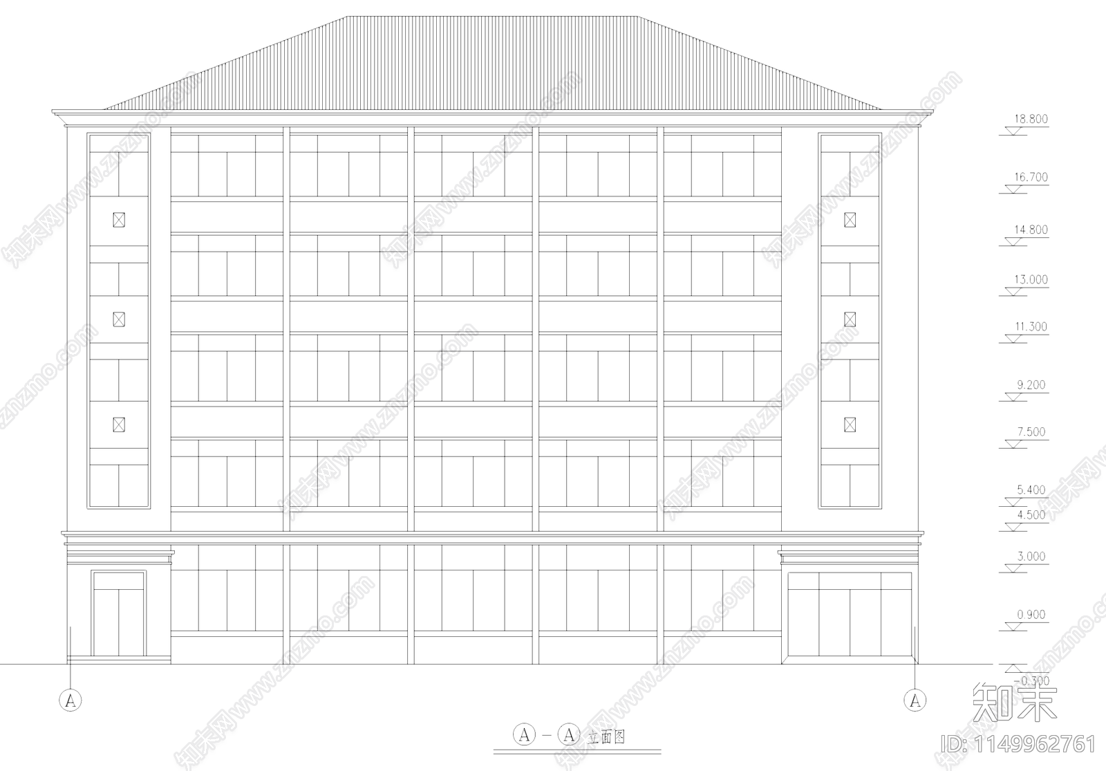 工业车间厂房办公楼建筑cad施工图下载【ID:1149962761】
