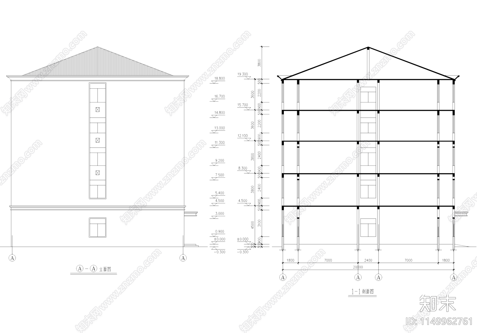 工业车间厂房办公楼建筑cad施工图下载【ID:1149962761】