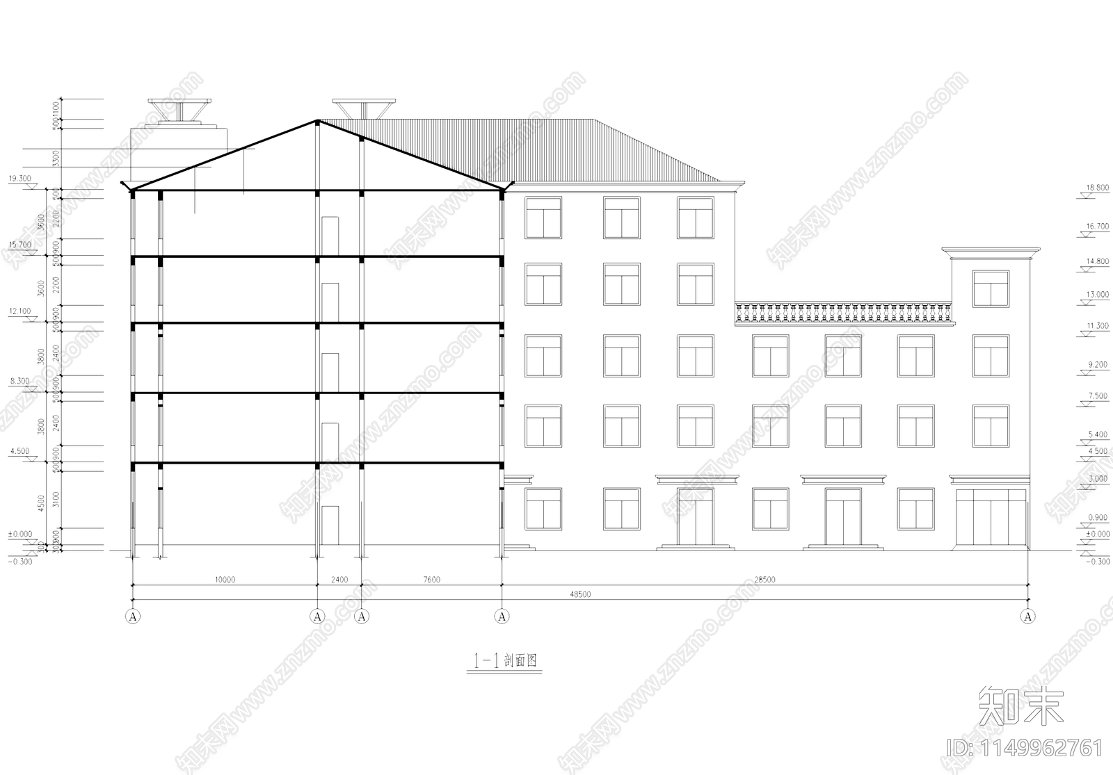 工业车间厂房办公楼建筑cad施工图下载【ID:1149962761】