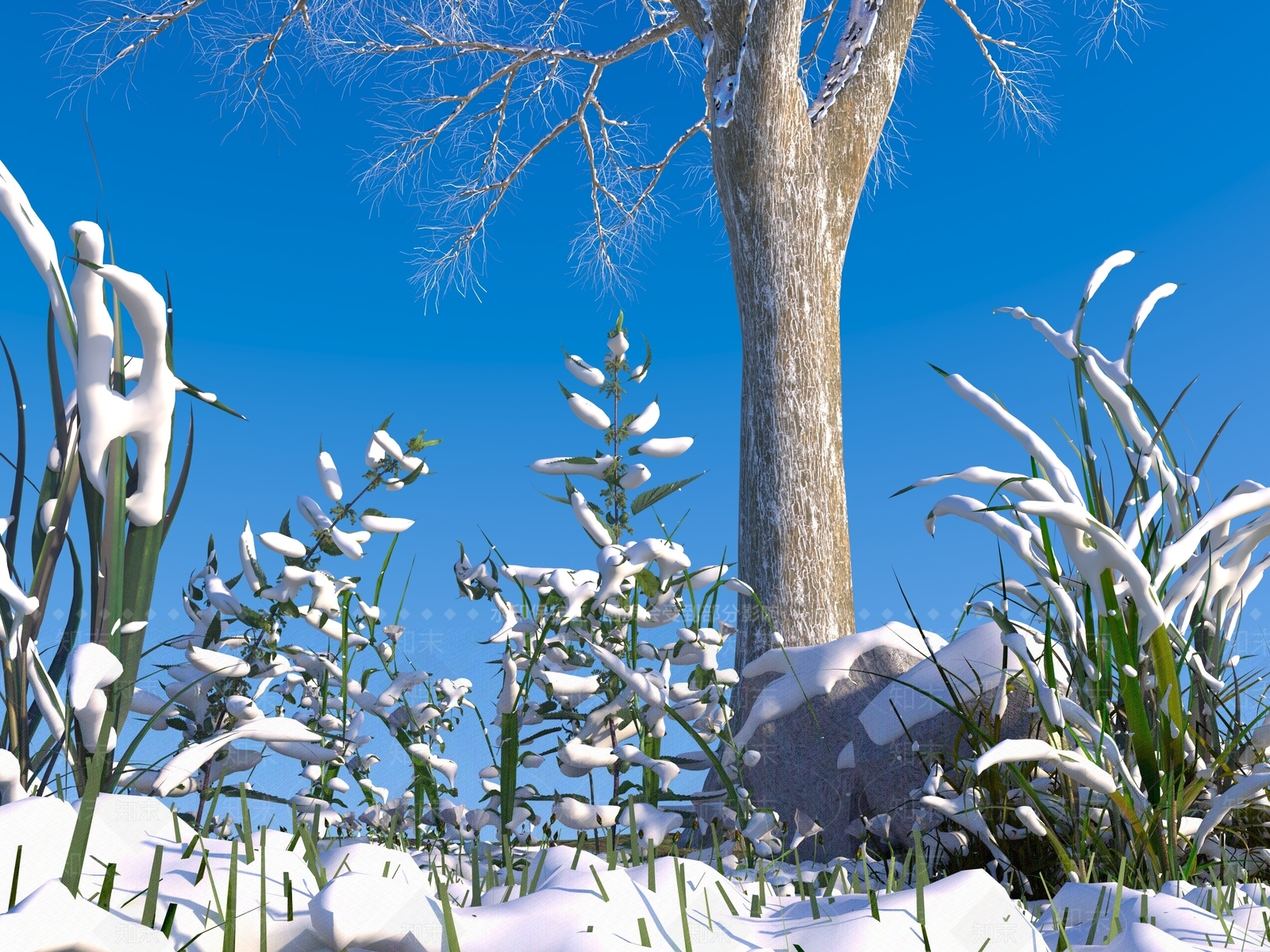 雪3D模型下载【ID:1149962906】