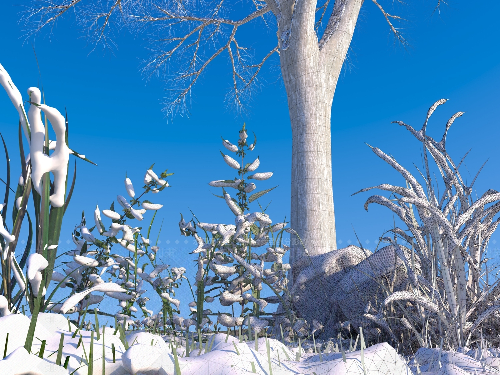 雪3D模型下载【ID:1149962906】