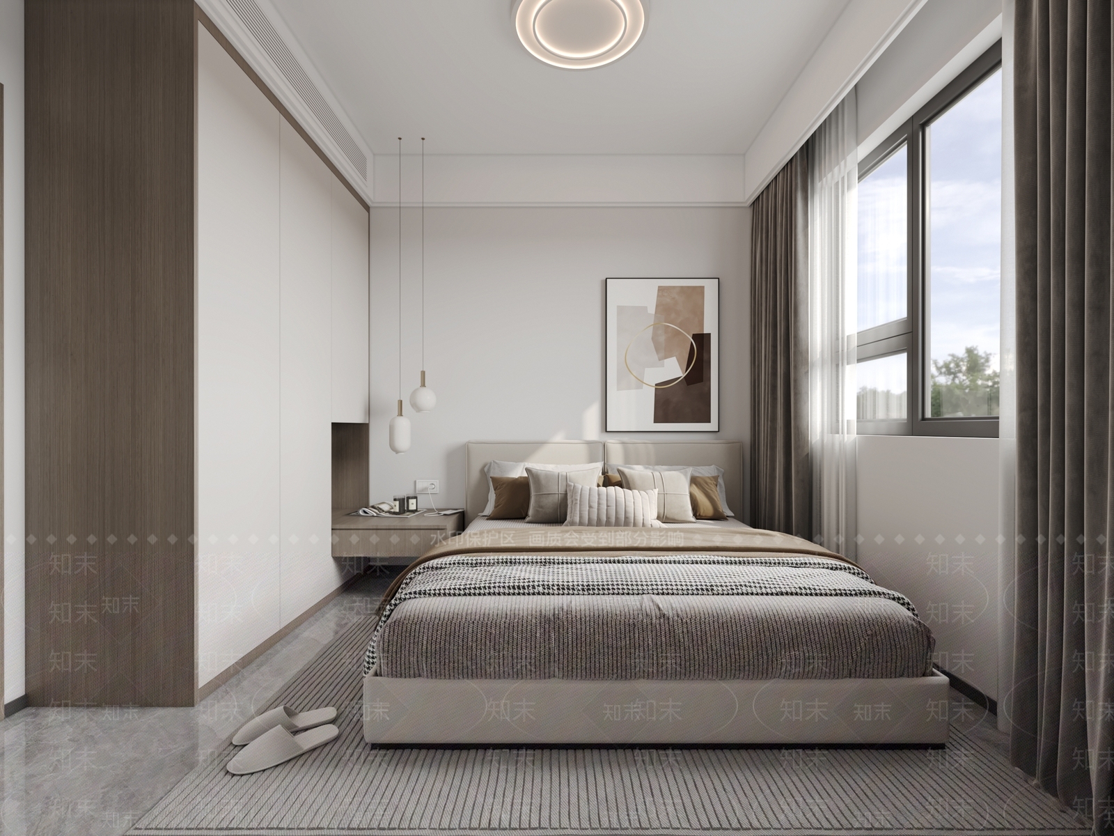 现代卧室3D模型下载【ID:1149965800】