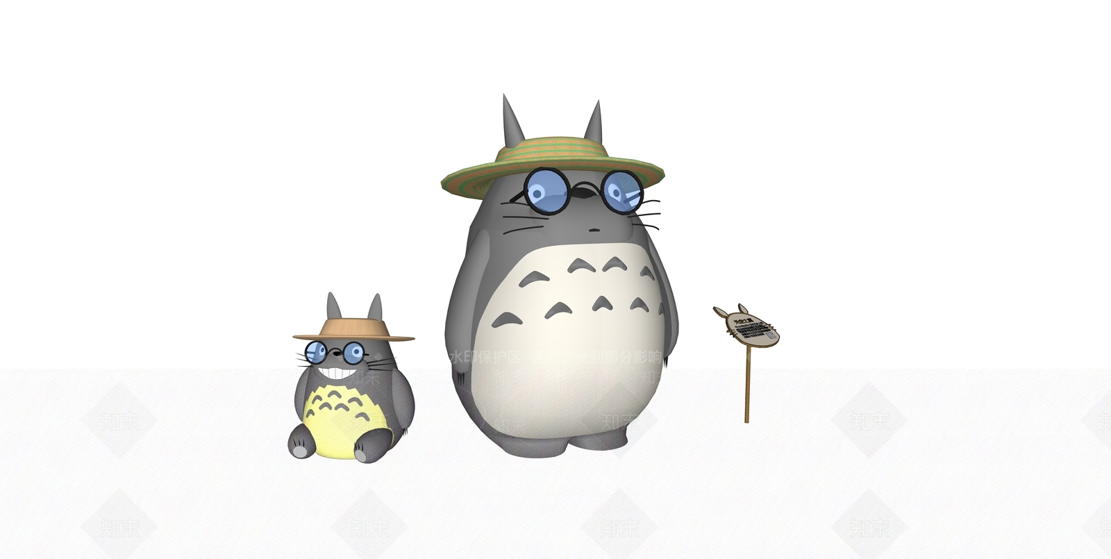 龙猫手办SU模型下载【ID:1149968845】