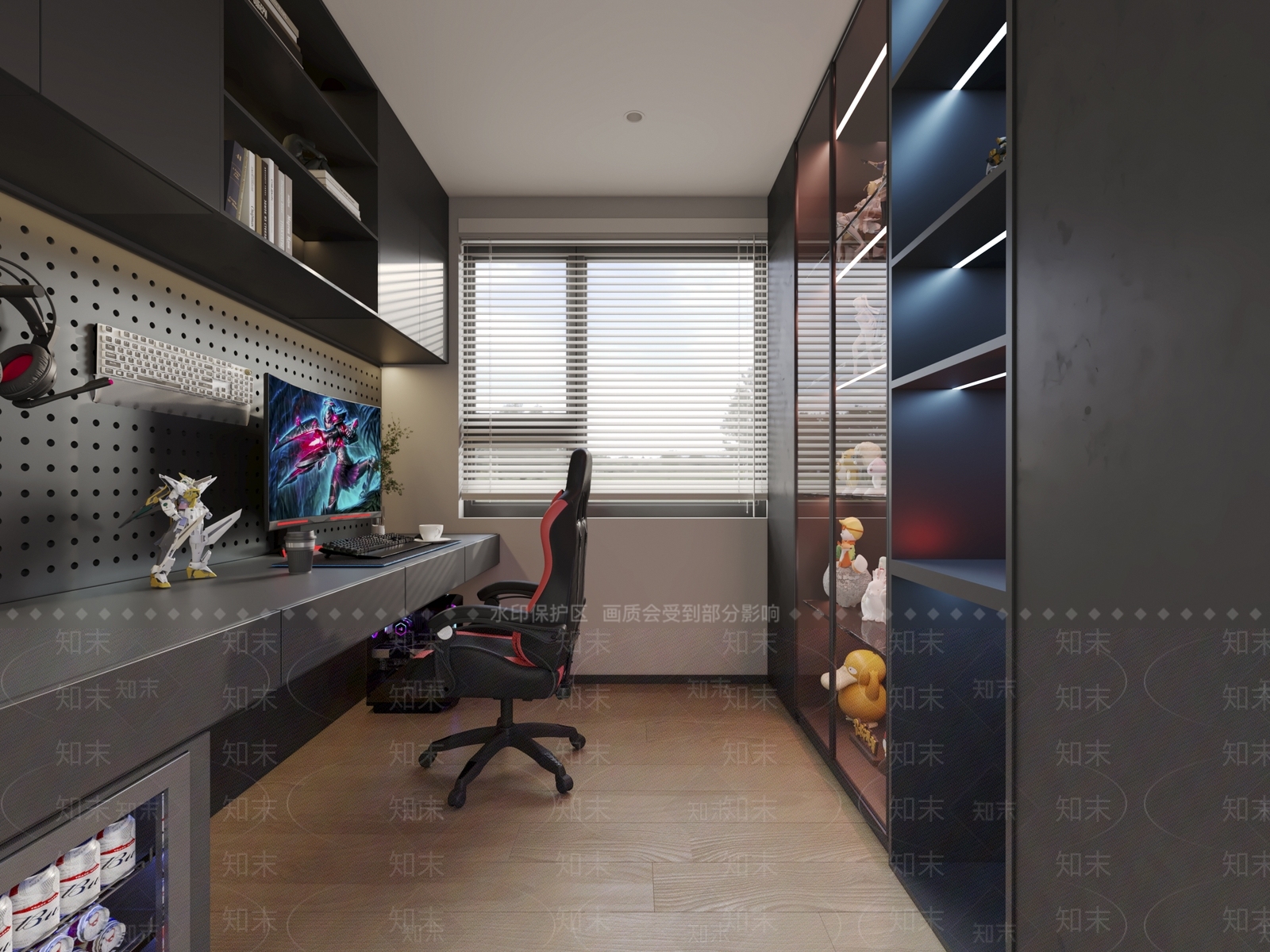 现代电竞房3D模型下载【ID:1149969438】