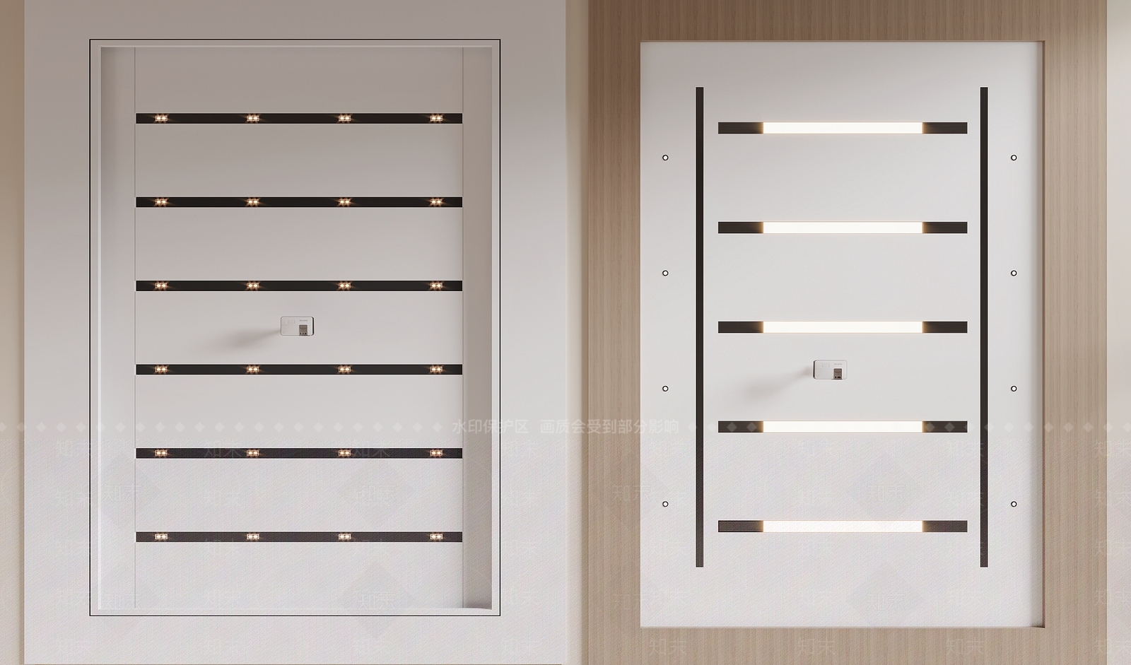 现代会议室吊顶3D模型下载【ID:1149993297】