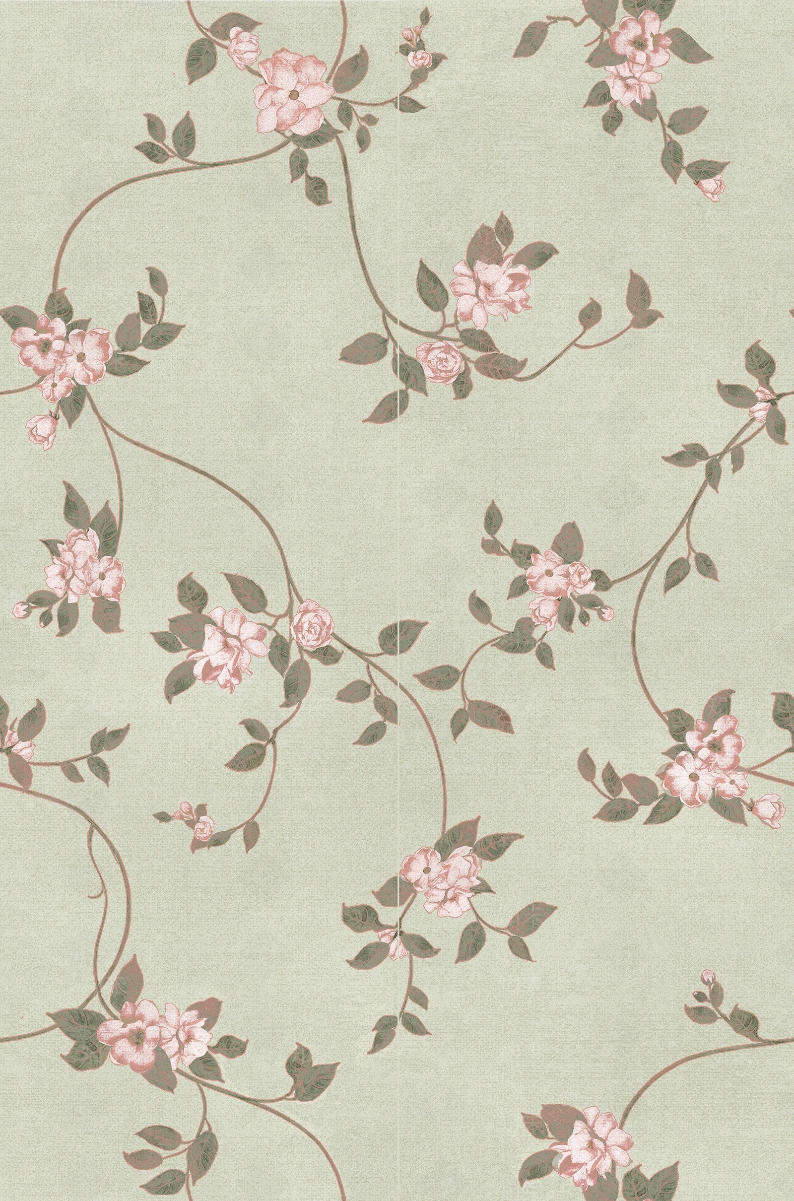 无缝美式田园枝蔓茉莉花砖贴图下载【ID:1149995620】