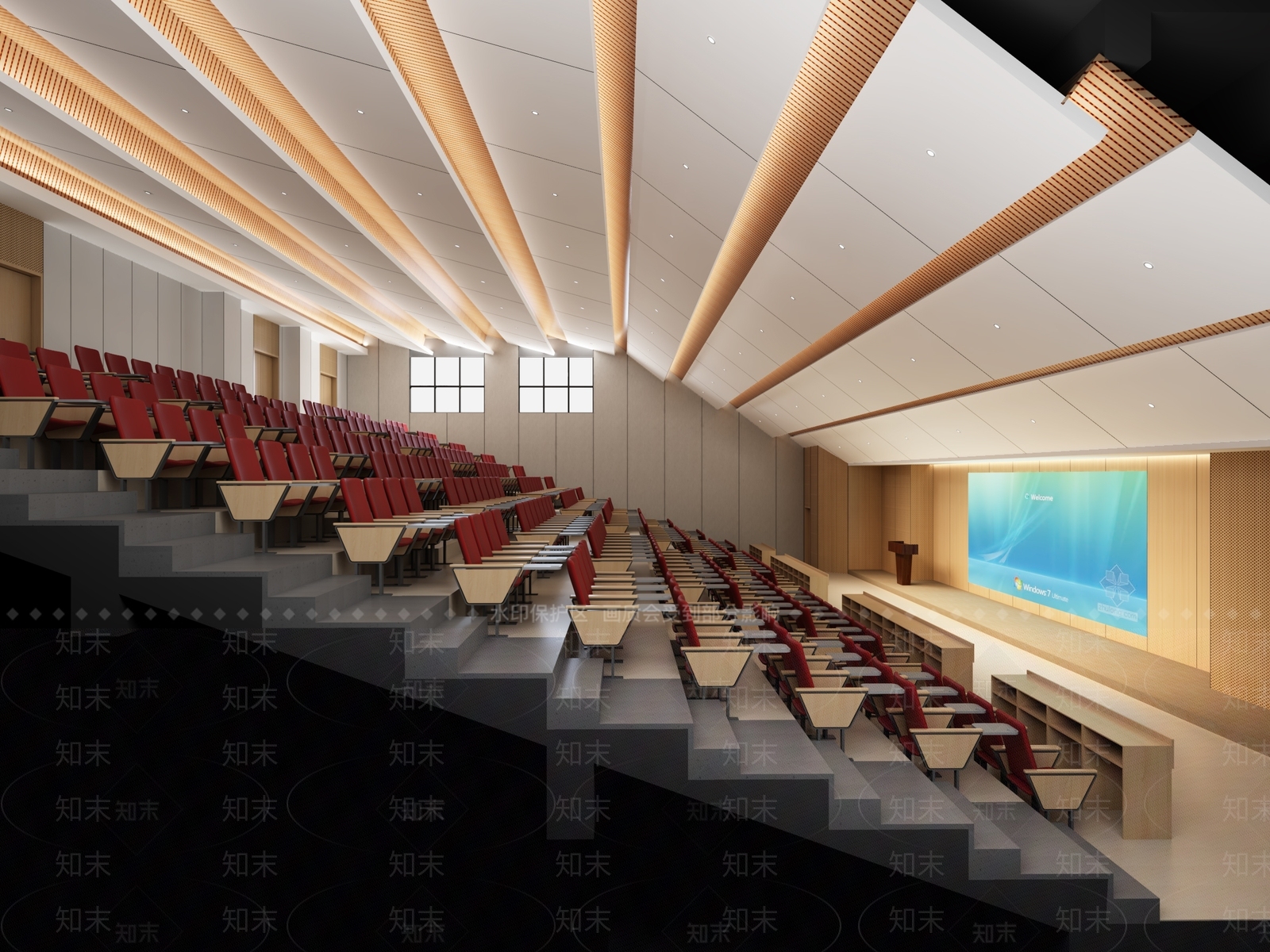 现代阶梯会议室3D模型下载【ID:1149998946】