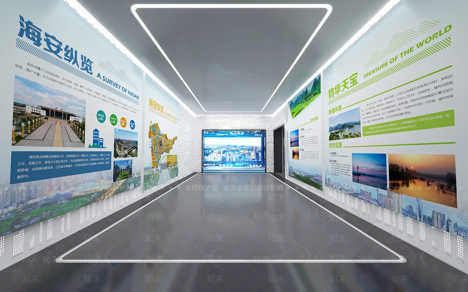 现代规划展厅数字沙盘3D模型下载【ID:1149999948】