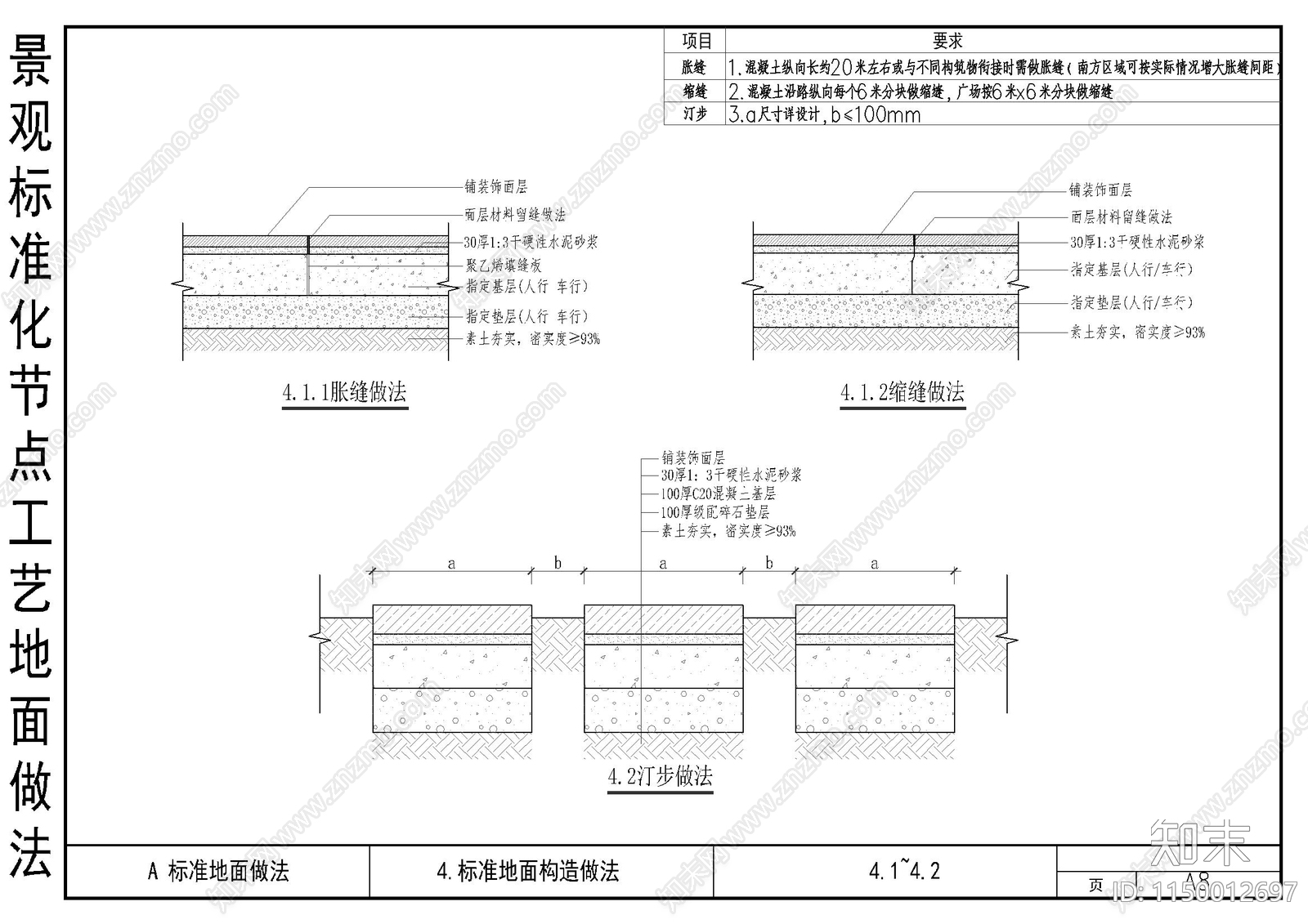 地面工艺做法节点详图cad施工图下载【ID:1150012697】