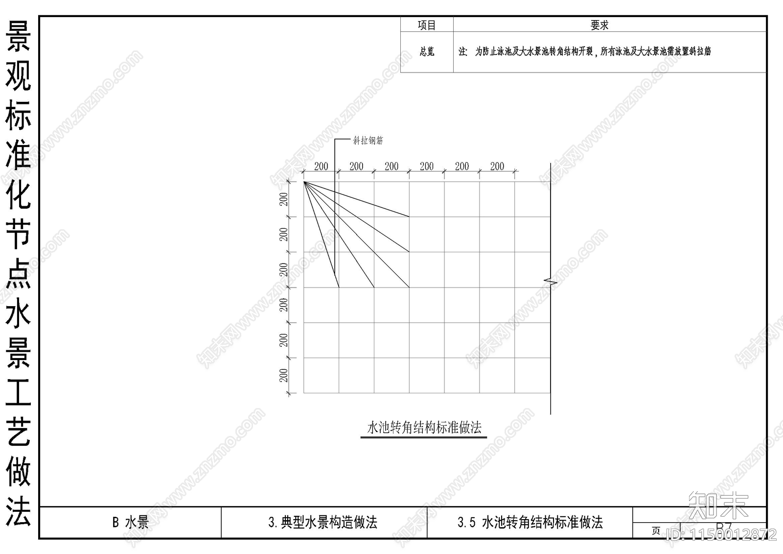 园林景观水景工艺做法节点详图施工图下载【ID:1150012872】