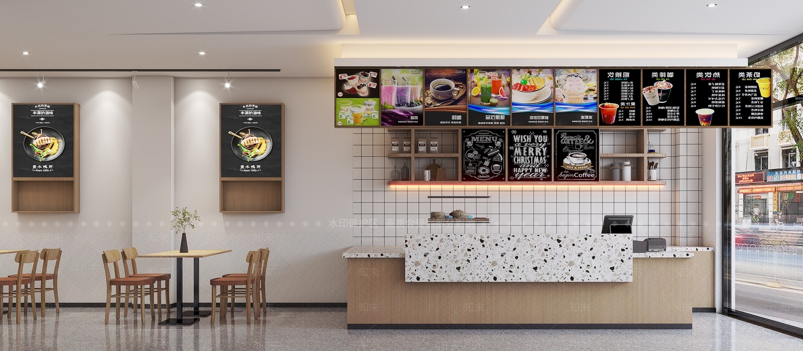 现代快餐店3D模型下载【ID:1214171542】
