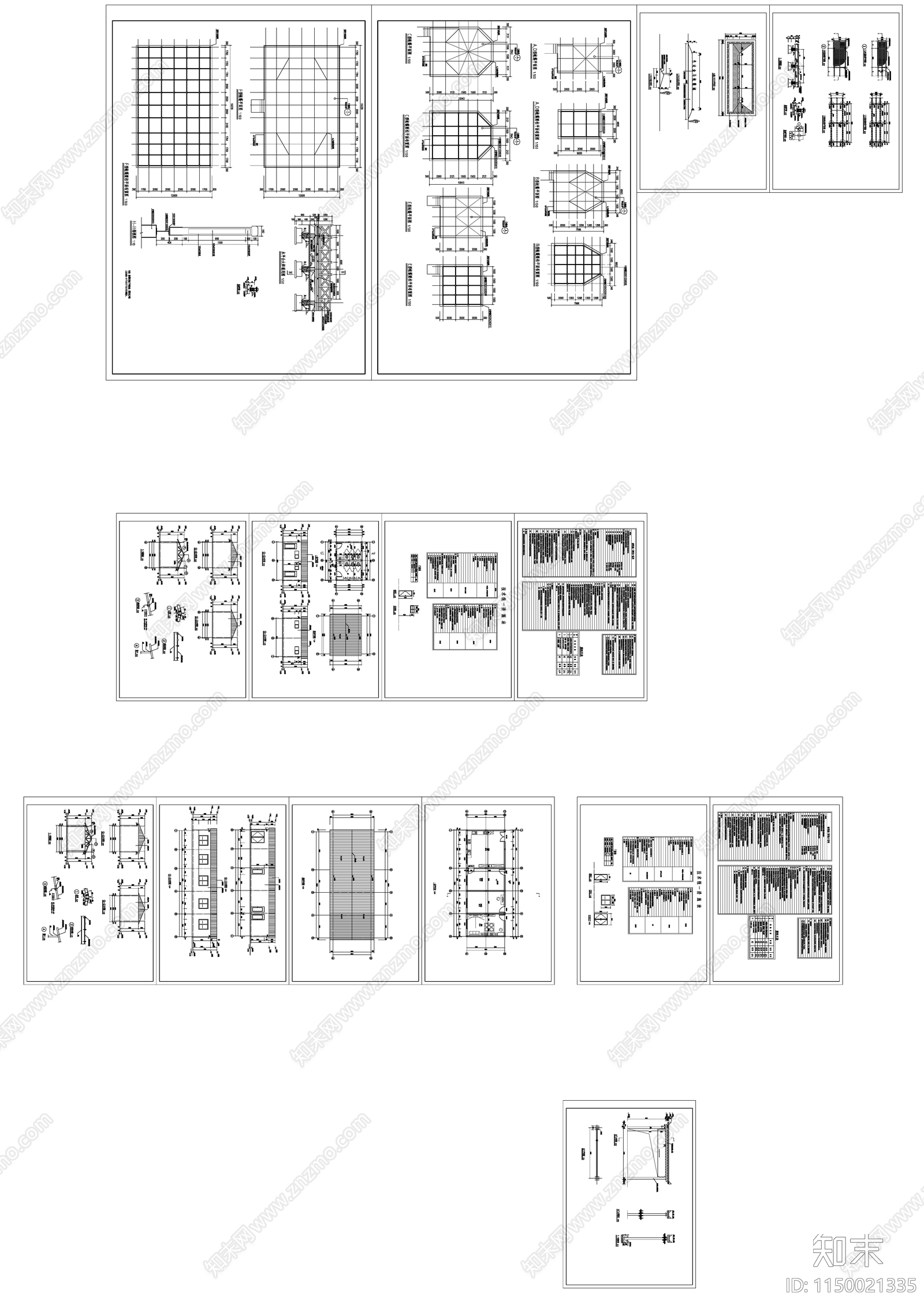 色达县金马帐篷城商业环境景观cad施工图下载【ID:1150021335】