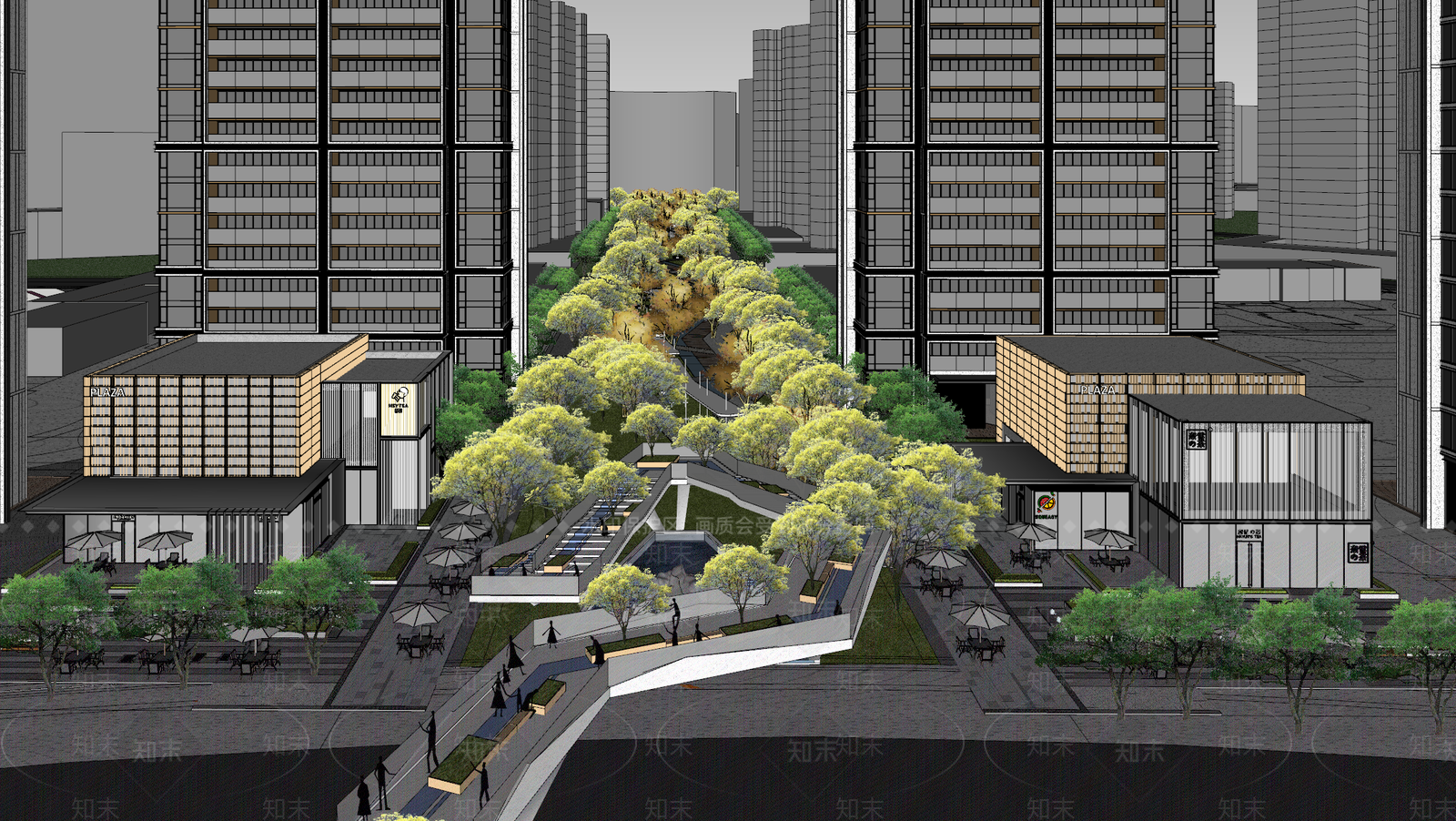 现代天桥SU模型下载【ID:1150021912】