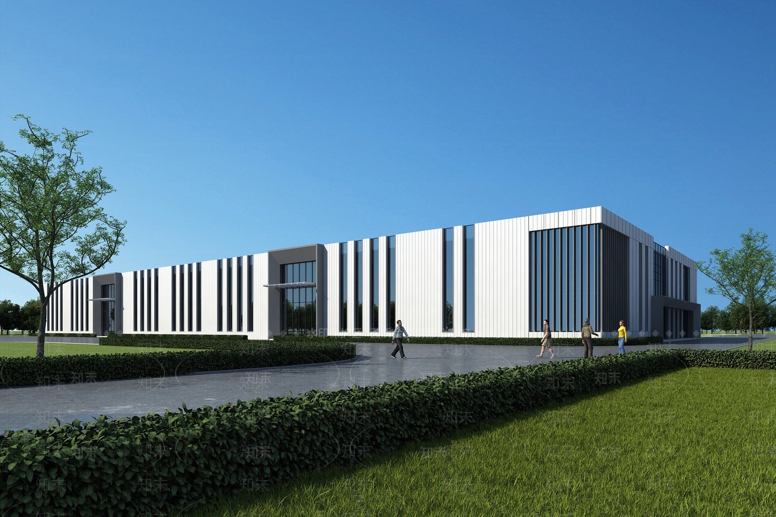 现代工业厂房3D模型下载【ID:1150021612】