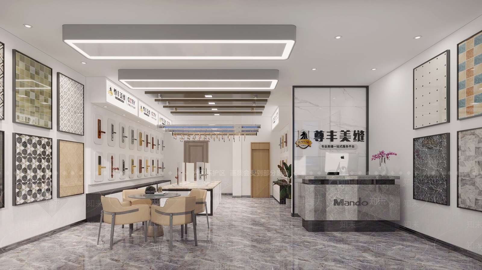 现代瓷砖店3D模型下载【ID:1150021981】